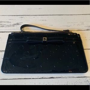 KATE SPADE black wristlet